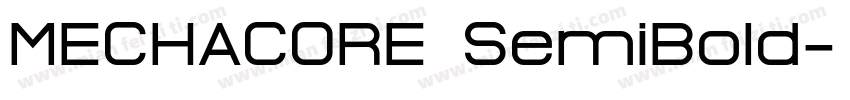 MECHACORE SemiBold字体转换